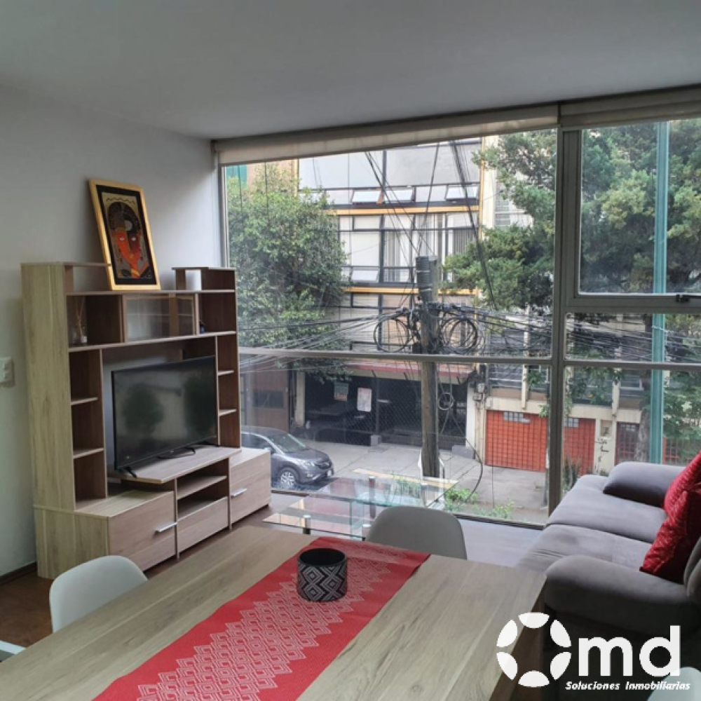 Renta Departamento  Amueblado En Colonia Roma