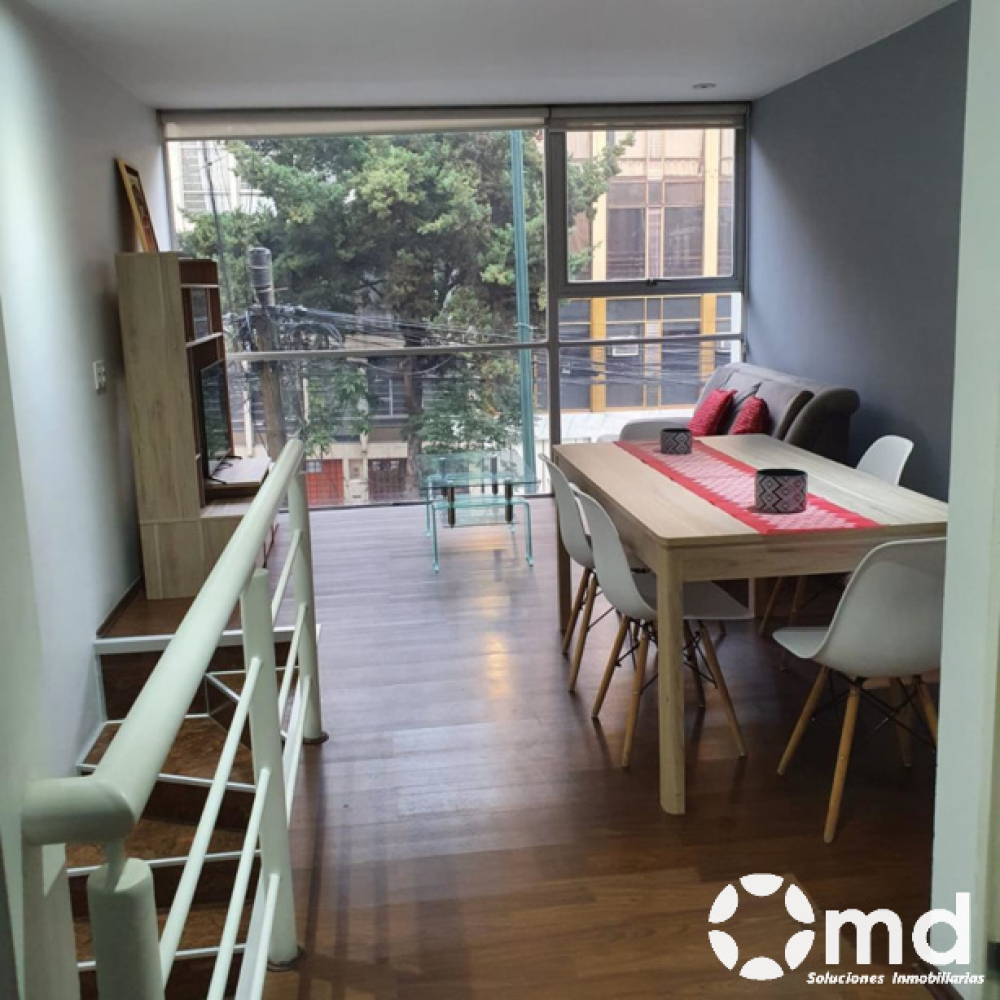 Renta Departamento  Amueblado En Colonia Roma