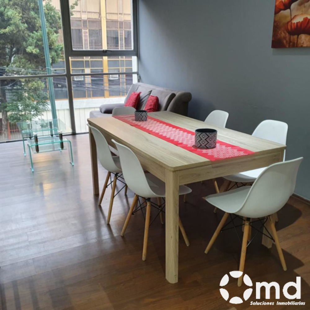 Renta Departamento  Amueblado En Colonia Roma
