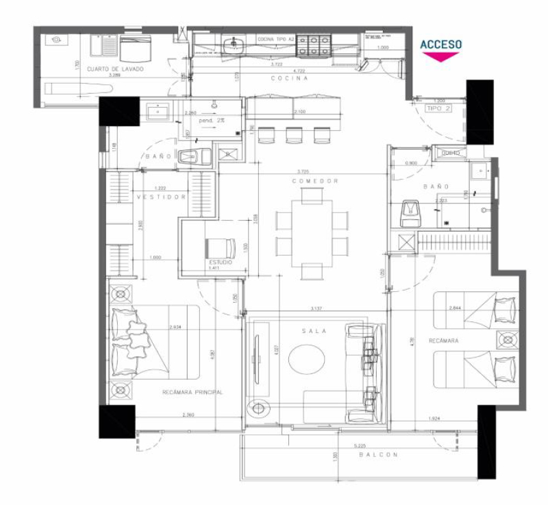 venta de departamento en we santa fe