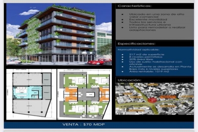Edificio en venta en Florencia Col. Juárez