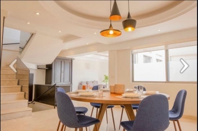 penthouse en renta en polanco - platon semi amueblado
