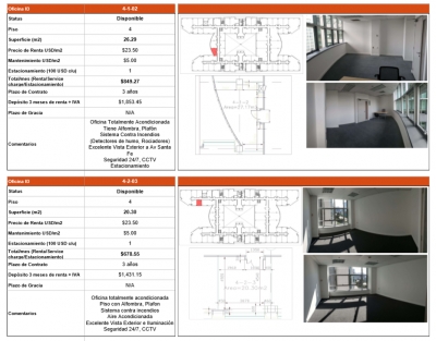 oficina en renta en santa fe, german center 90m2 , $45540