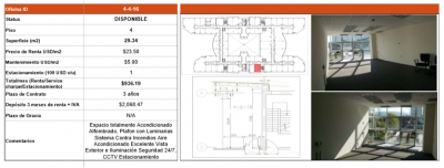 oficina en renta en santa fe, german center 90m2 , $45540