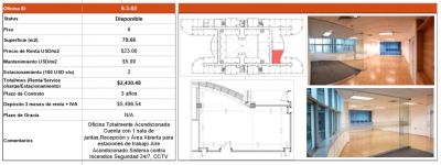 oficina en renta en santa fe, german center 90m2 , $45540