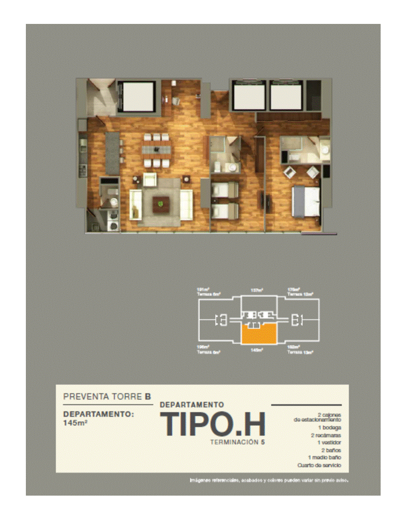 Venta de Departamento en Residencial Tres Cumbres Santa Fe