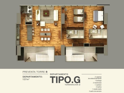 Venta de Departamento en Residencial Tres Cumbres en Santa Fe
