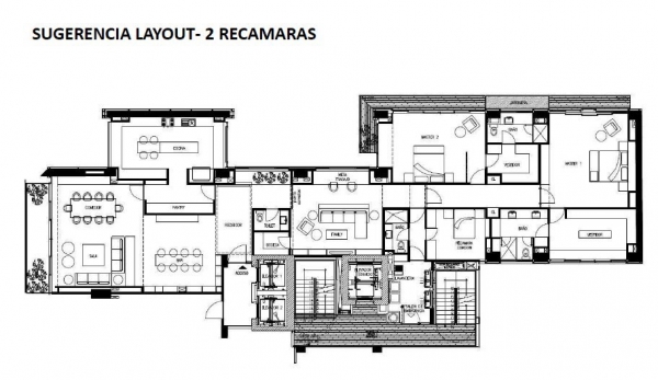 rubén darío. último disponible. en obra gris. edificio exclusivo de 18 dptos