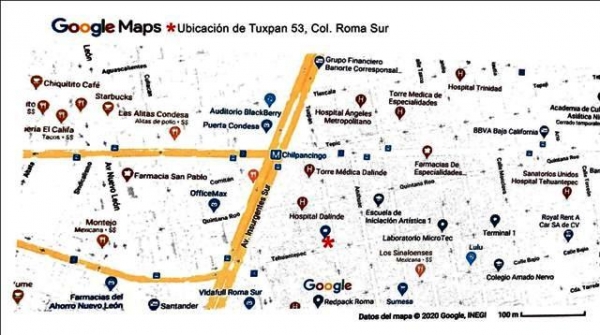 tuxpan, roma sur. oficina en renta. en 1er piso. excelente ubicación