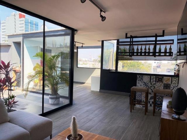 chihuahua, pent house con roof garden privado. en 2 niveles. edificio exclusivo