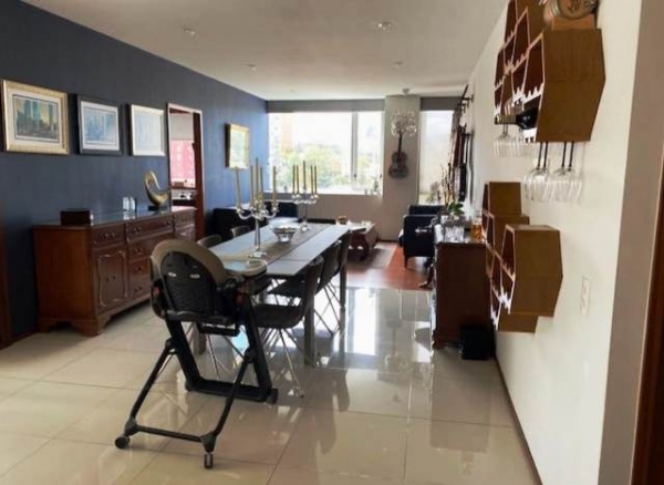 residencial infiniti santa fe, con 2da recámara o estudio. piso alto