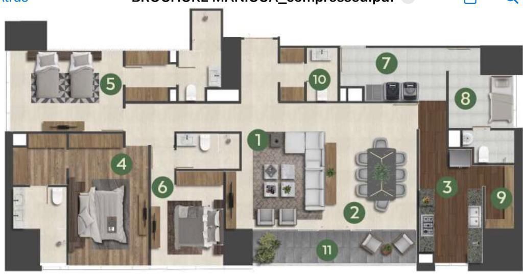 departamento en venta para estrenar, manigua