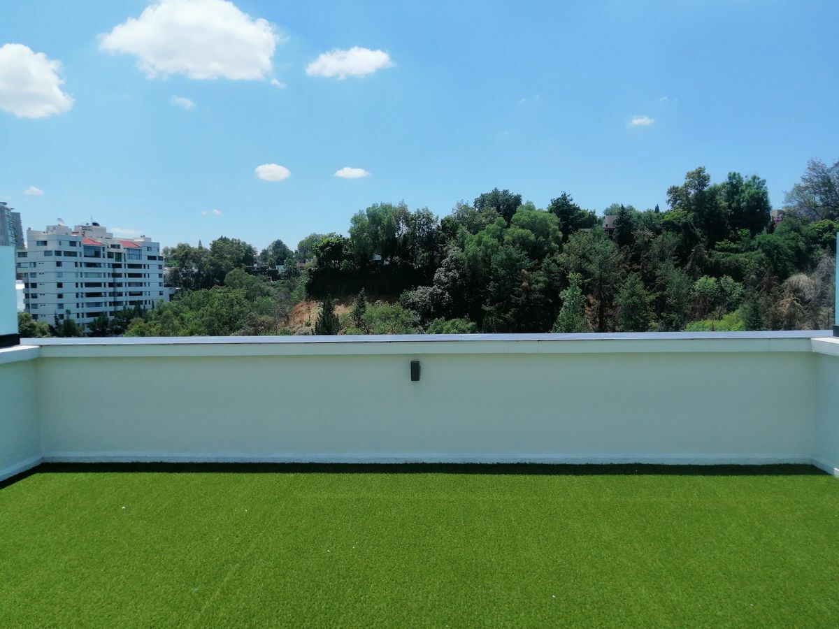 venta departamento nuevo con roof garden privado en lomas de tecamachalco
