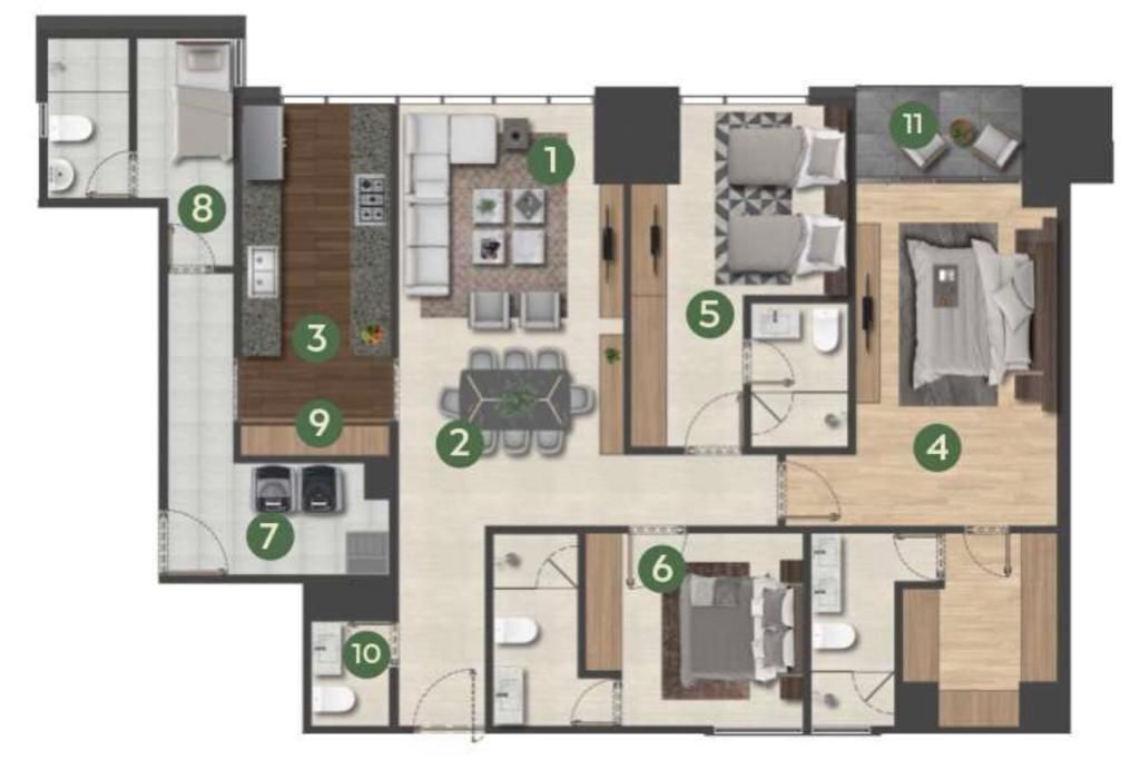 departamento en venta para estrenar, manigua