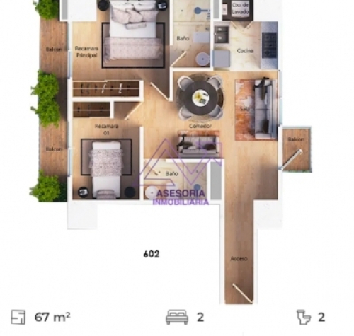 Departamento En Venta En Merced Gómez
