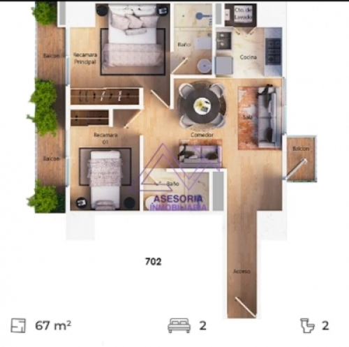 Departamento En Venta En Merced Gómez