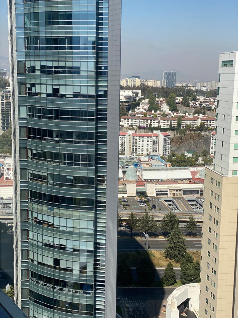 acogedor y práctico depto. en ave santa fe,  amenities, vista a la mexicana.