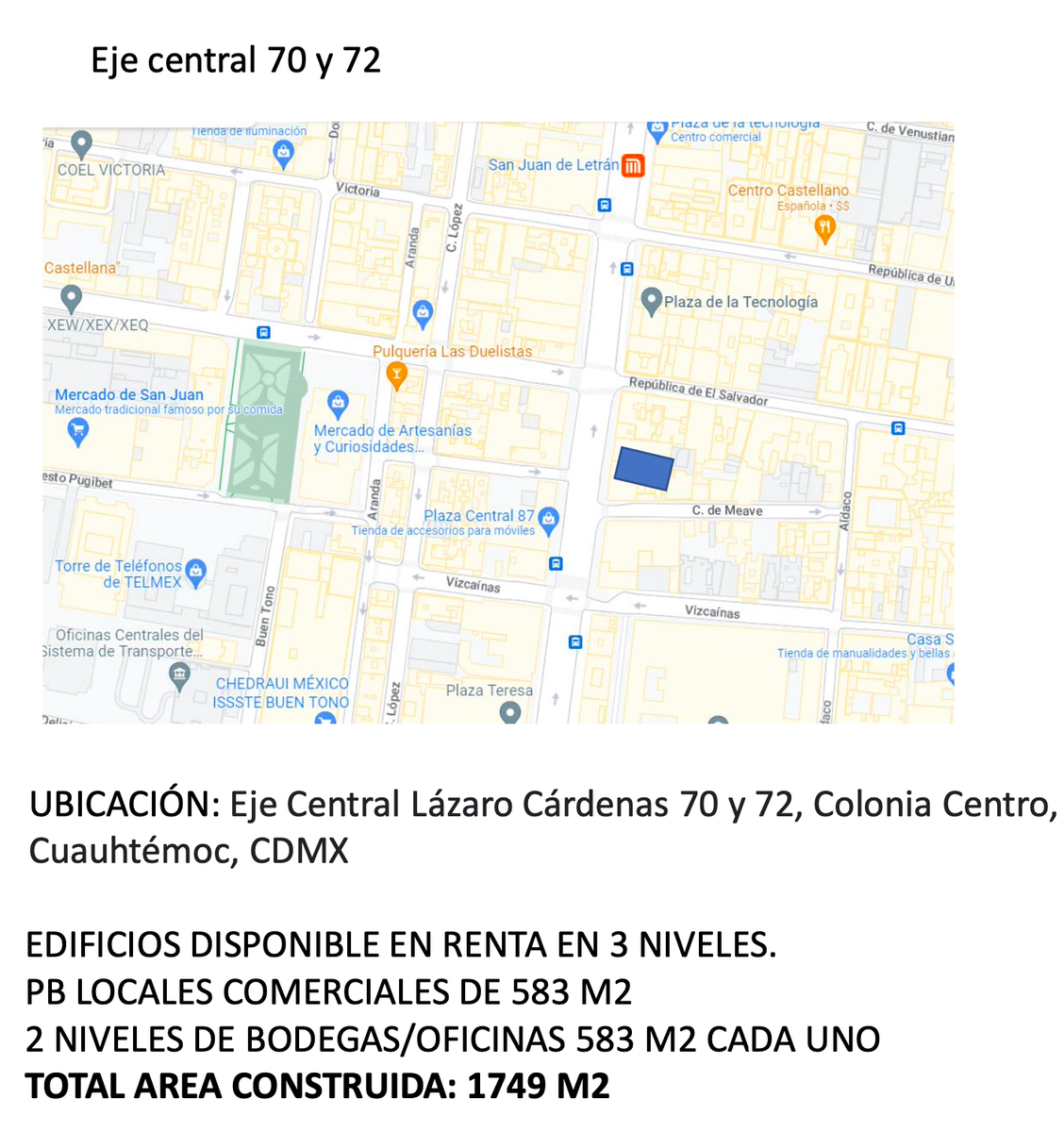 extraordinario local comercial en renta en el centro! de cdmx