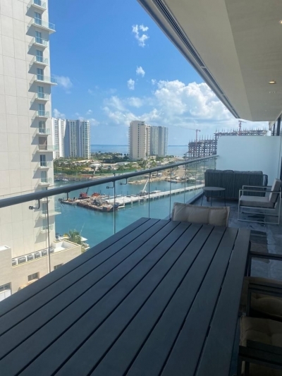 departamento en venta amueblado en shark tank, puerto cancun