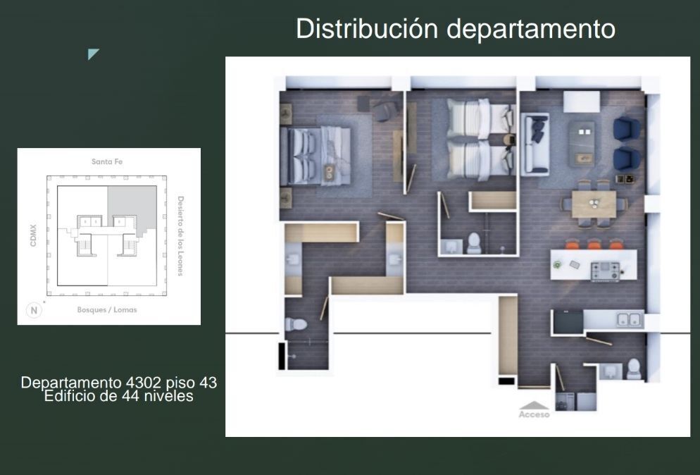departamento para estrenar en bosques de las lomas