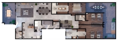 exclusivos departamentos en venta en san josé insurgentes con terraza vivaforte