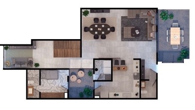 exclusivos departamentos en venta en san josé insurgentes con terraza vivaforte