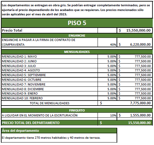 ultimos departamentos en preventa bosques de las lomas