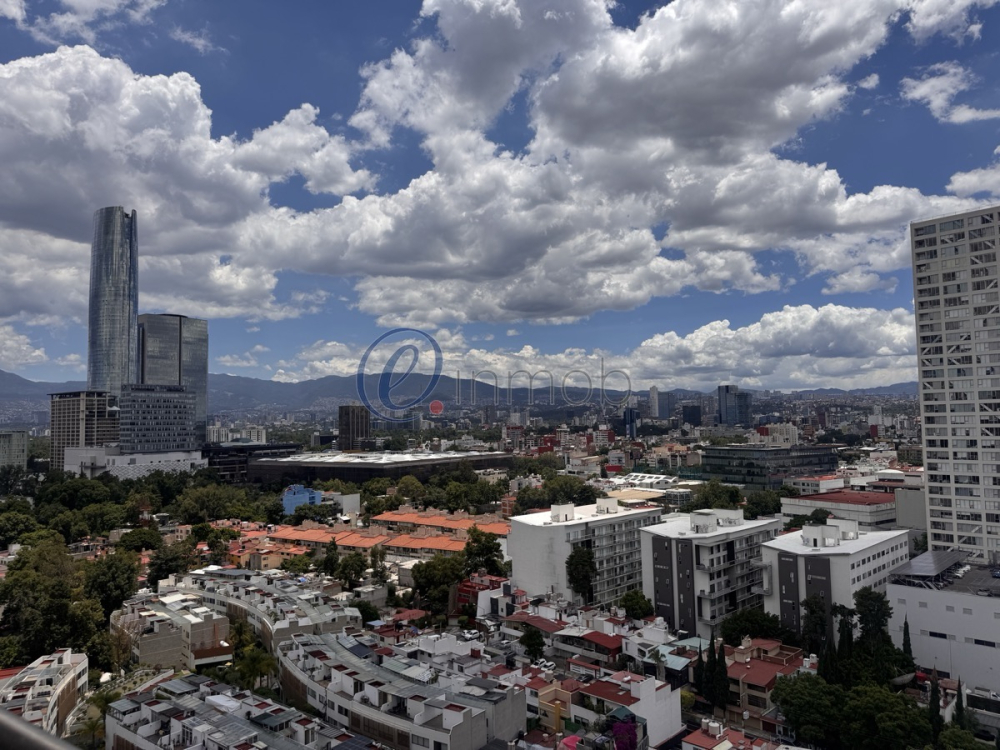 Renta Departamento en City Tower Grand, 2 recámaras con balcón, 18 piso