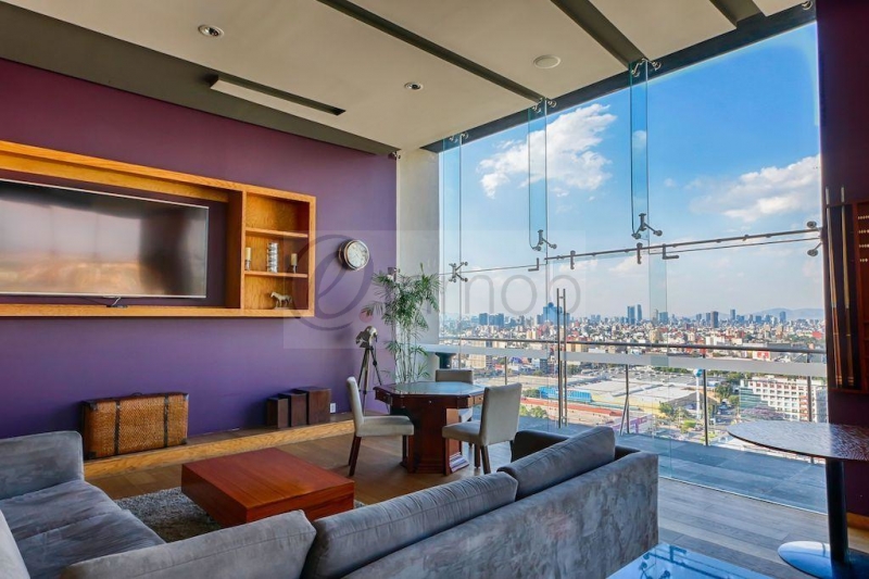 Renta Departamento En City Tower Grand, 2 Recámaras Con Balcón, Piso 18