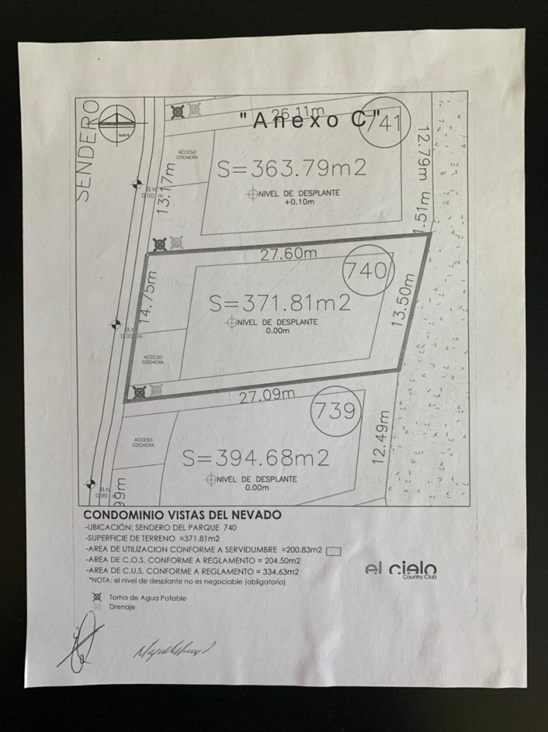 Terreno Panorámico En Venta En El Cielo Country Club