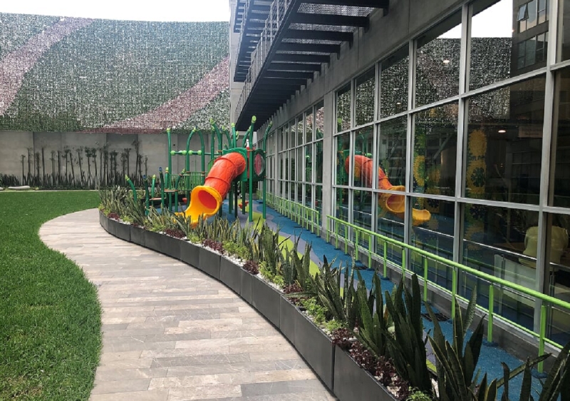 renta departamento amueblado en city towers green, piso 16