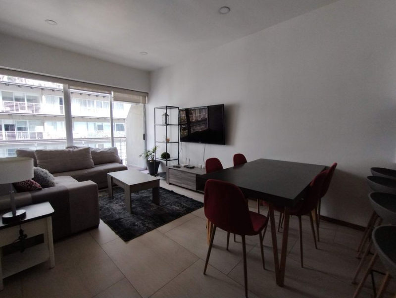 renta departamento amueblado en city towers green, piso 16