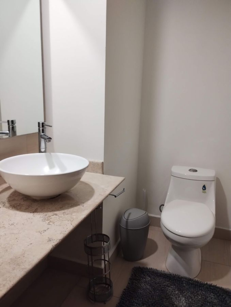 renta departamento amueblado en city towers green, piso 16