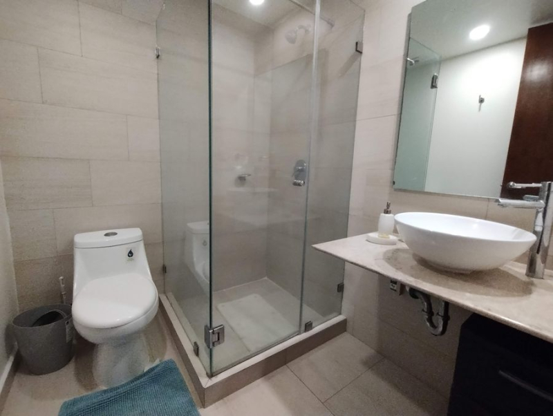 renta departamento amueblado en city towers green, piso 16