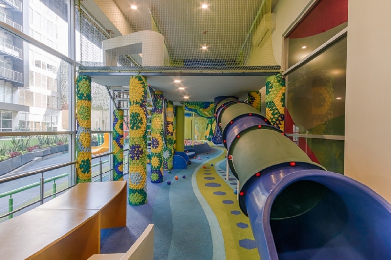 renta departamento amueblado en city towers green, piso 16