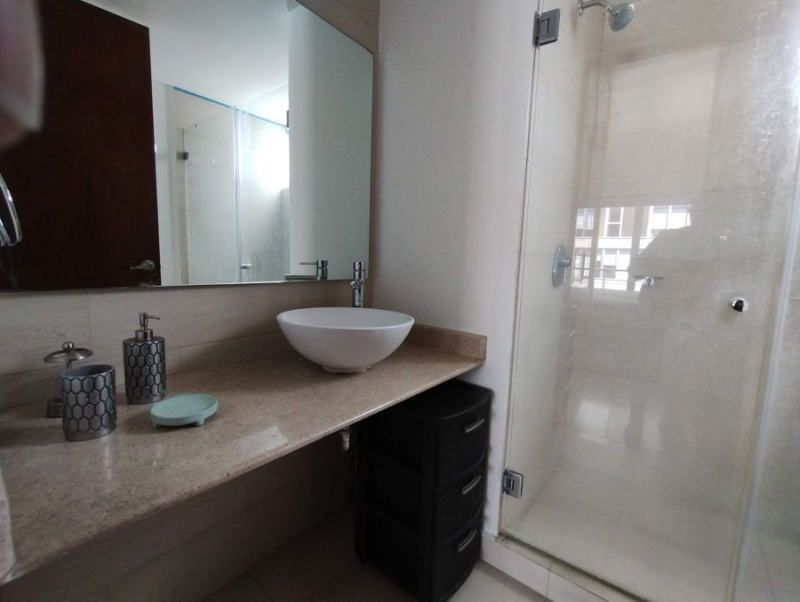 renta departamento amueblado en city towers green, piso 16