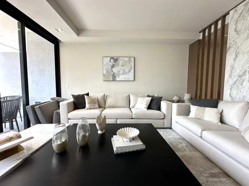 departamento en venta en obra blanca en blue bosque real con vista al green: