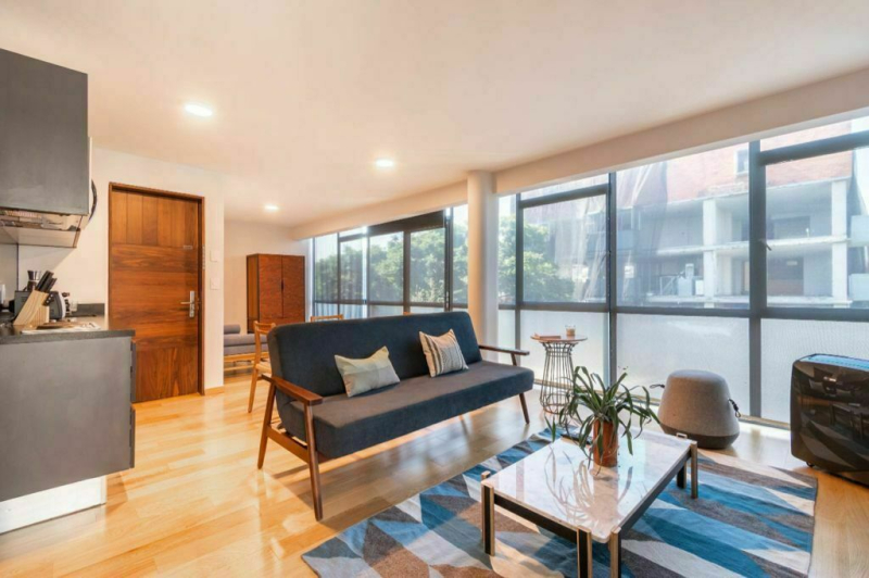 departamento amueblado en renta en condesa