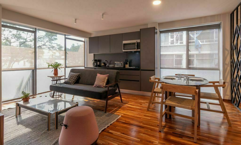 departamento amueblado en renta en condesa