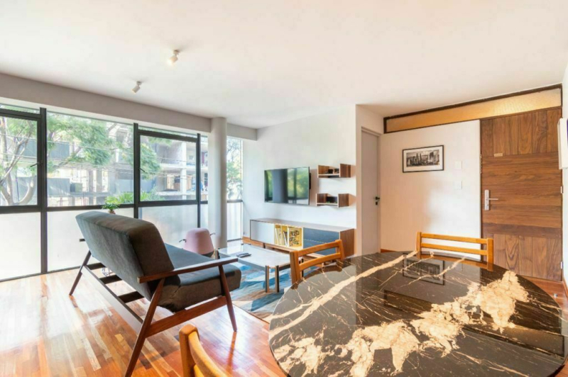 departamento amueblado en renta en condesa