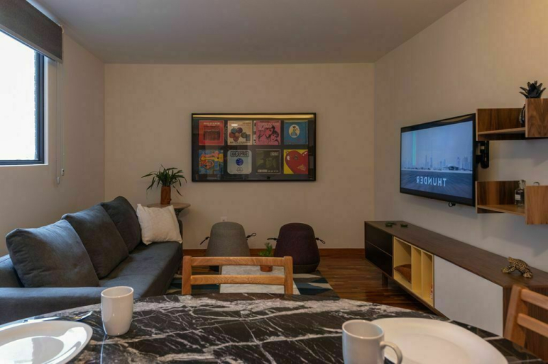 departamento amueblado en renta en condesa