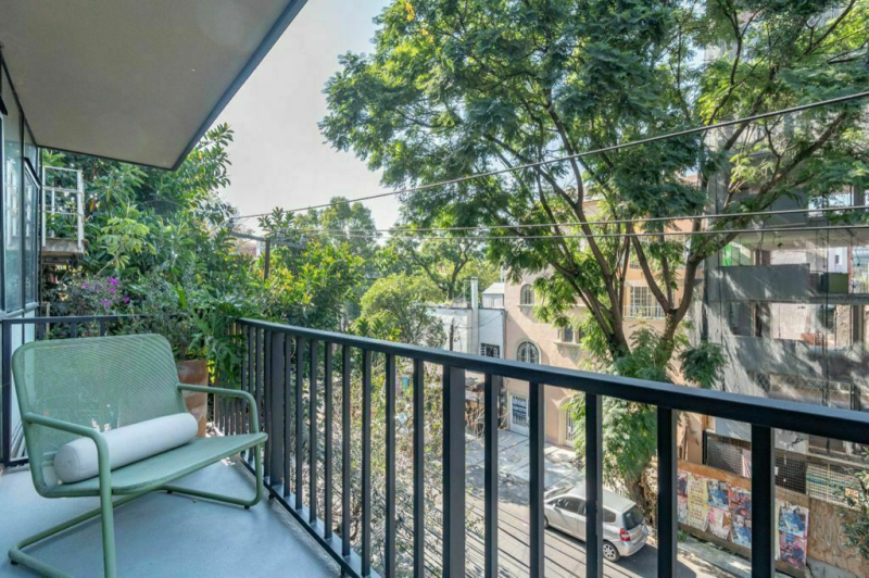 departamento amueblado en renta en condesa