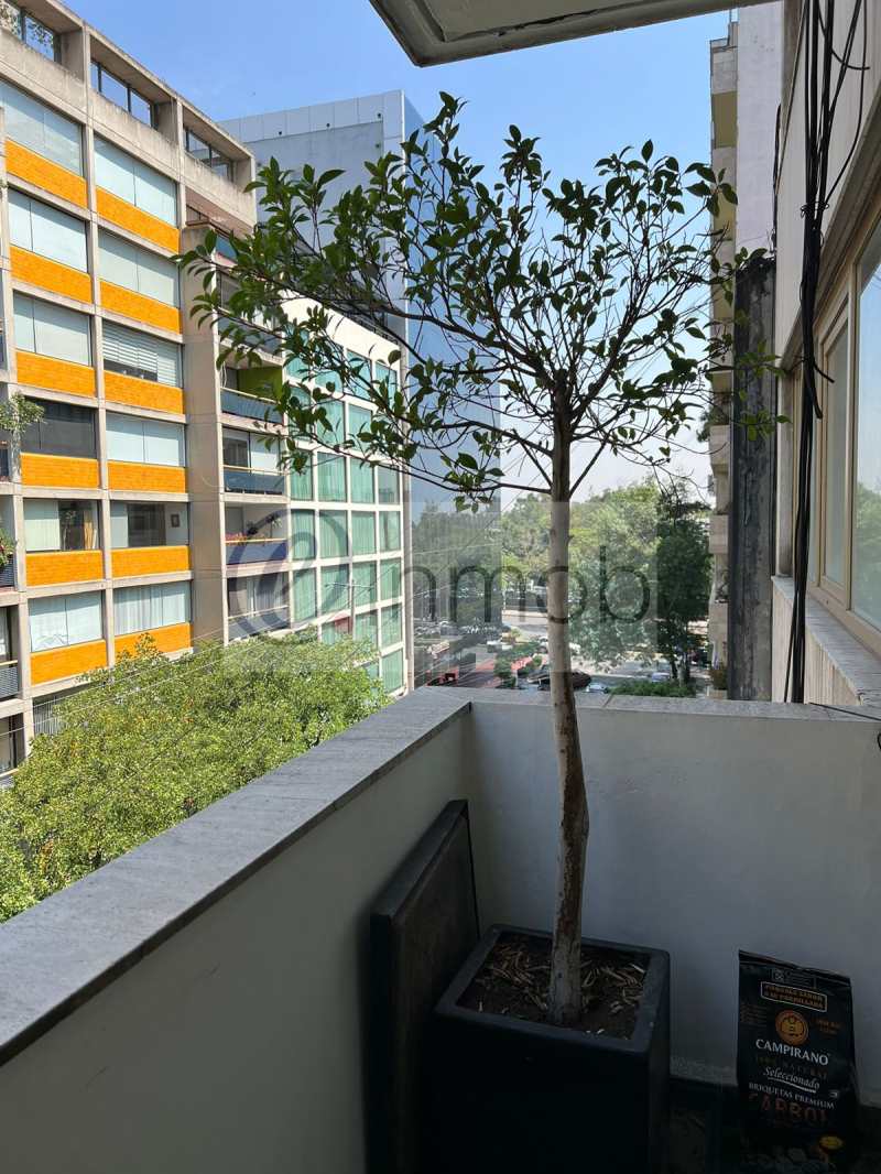 Renta Departamento Amueblado En Polanco, 2 Recámaras Con Balcón