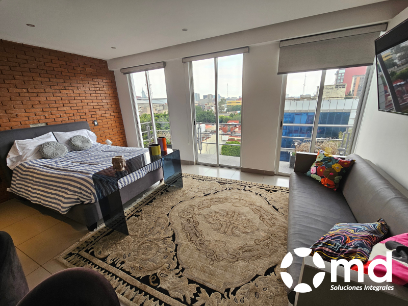 Departamento Amueblado  En Renta En Roma Norte