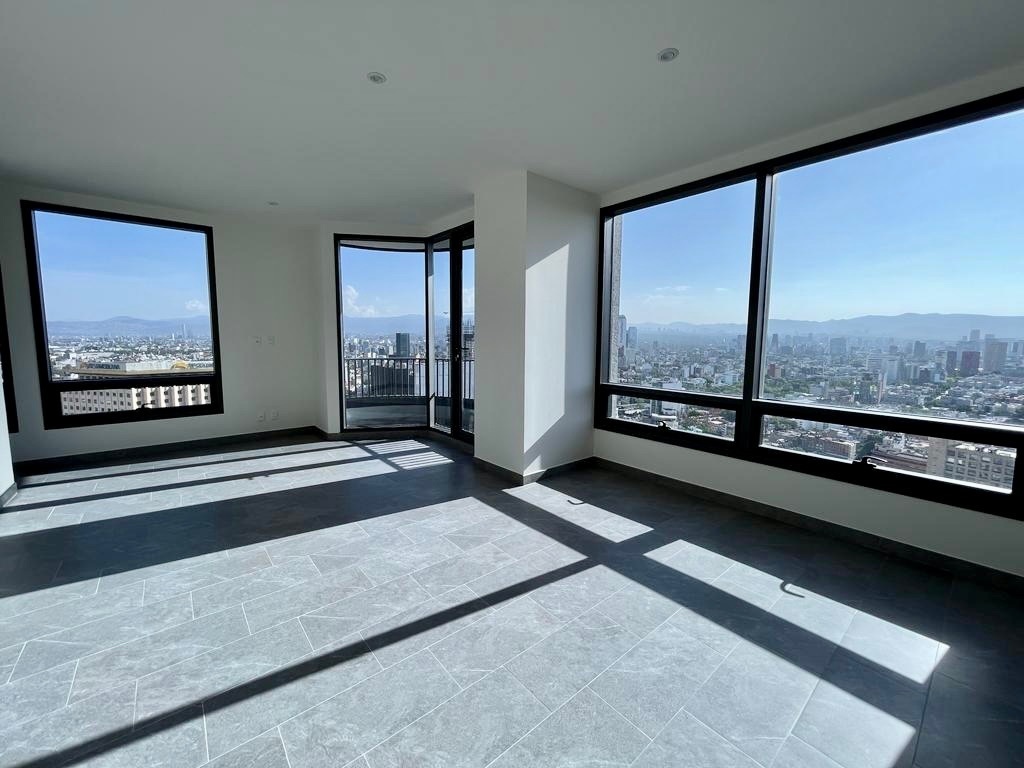 maravillosa vista panorámica desde el piso 28 en be grand reforma