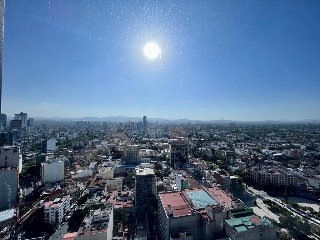 maravillosa vista panorámica desde el piso 28 en be grand reforma