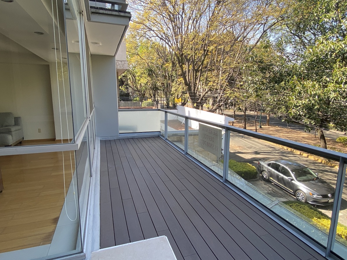 renta departamento polanco ciceron con balcón