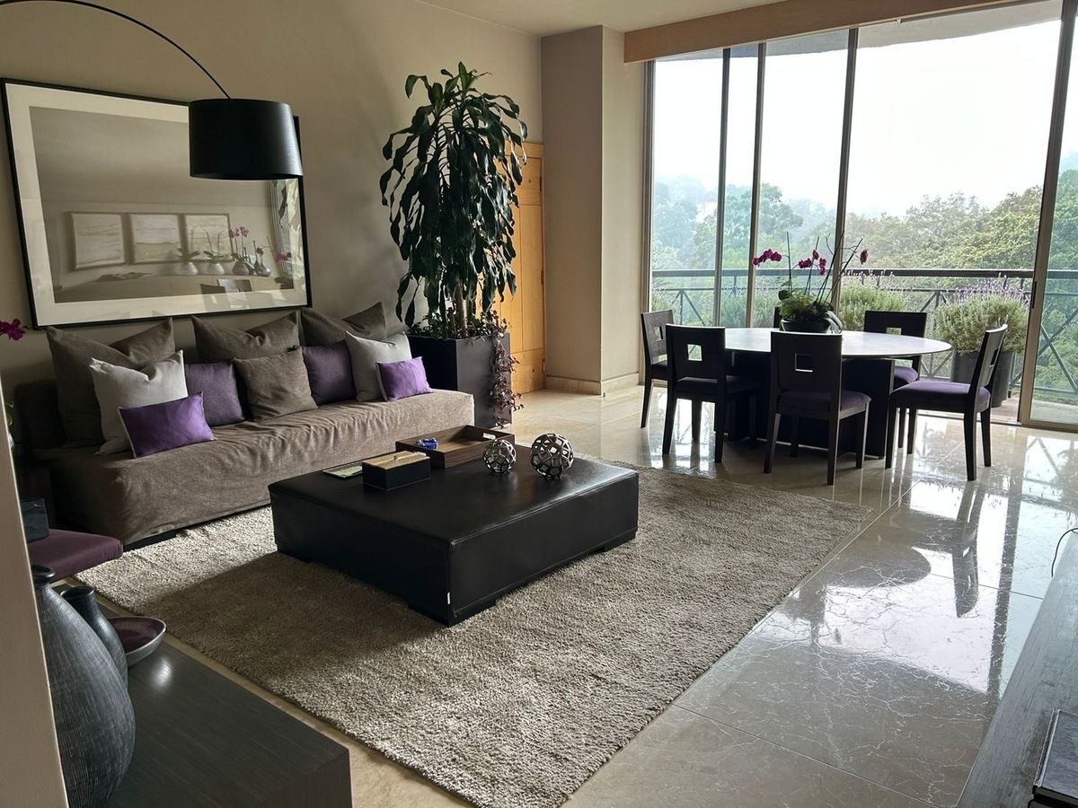 espectacular departamento en venta en bosques de santa fe