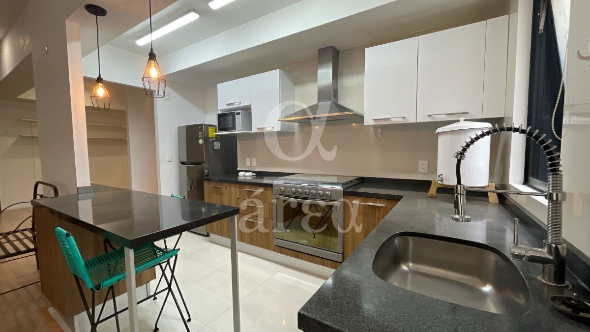 departamento semiamueblado en roma norte en venta en muy buena calle