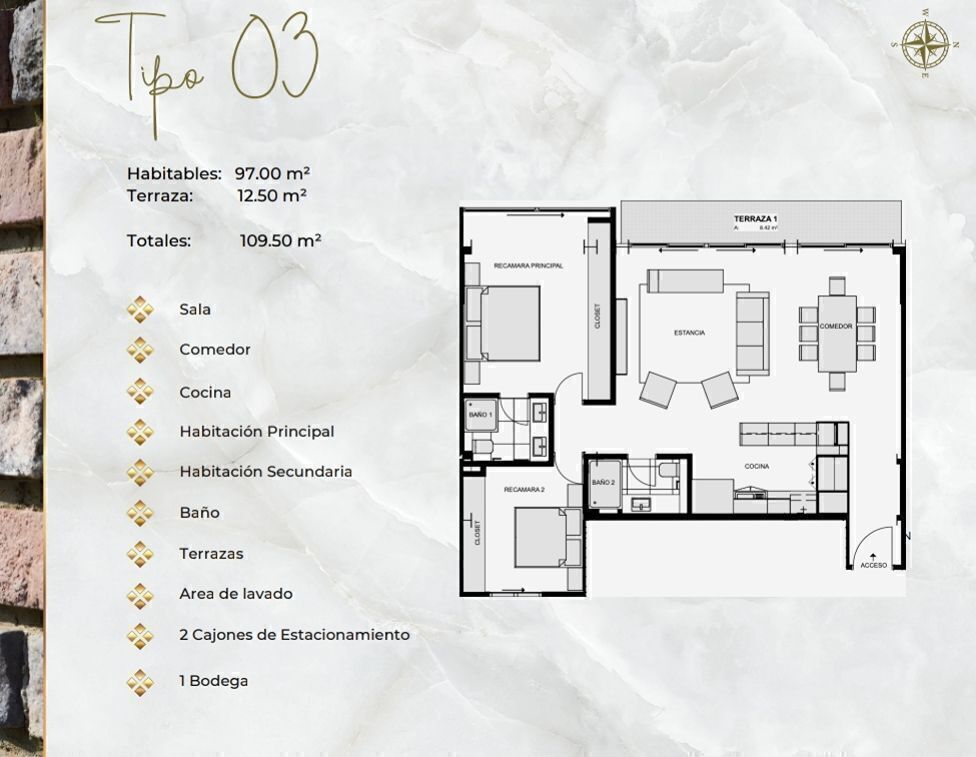 departamentos modernos con estilo en venta en condesa tipo 3